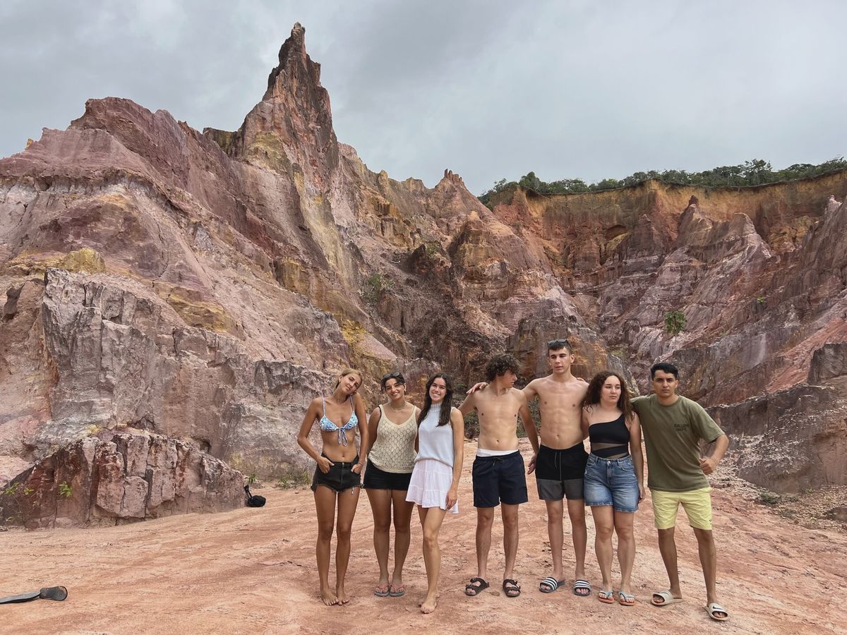 Exploring the canyon with Alberto