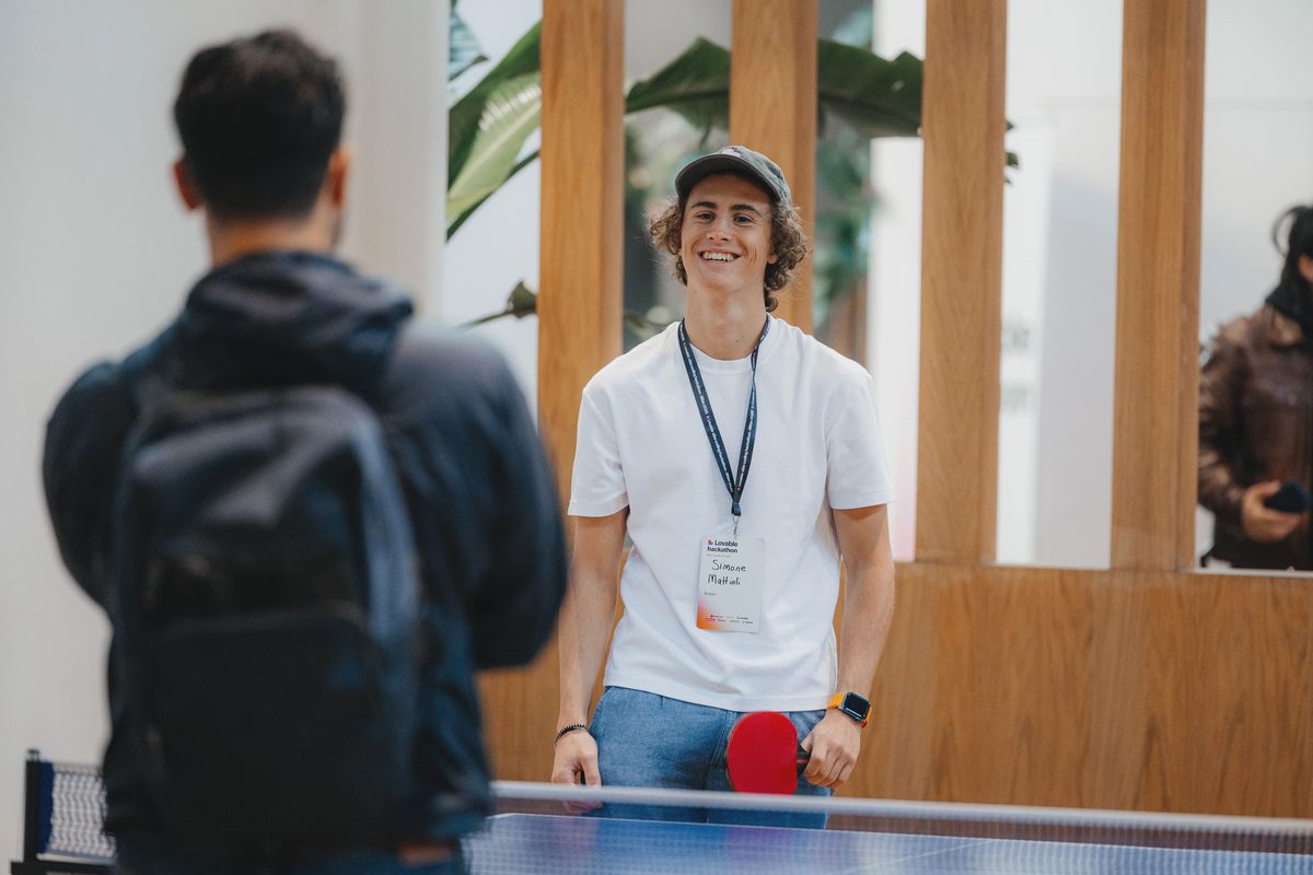Ping pong during the break