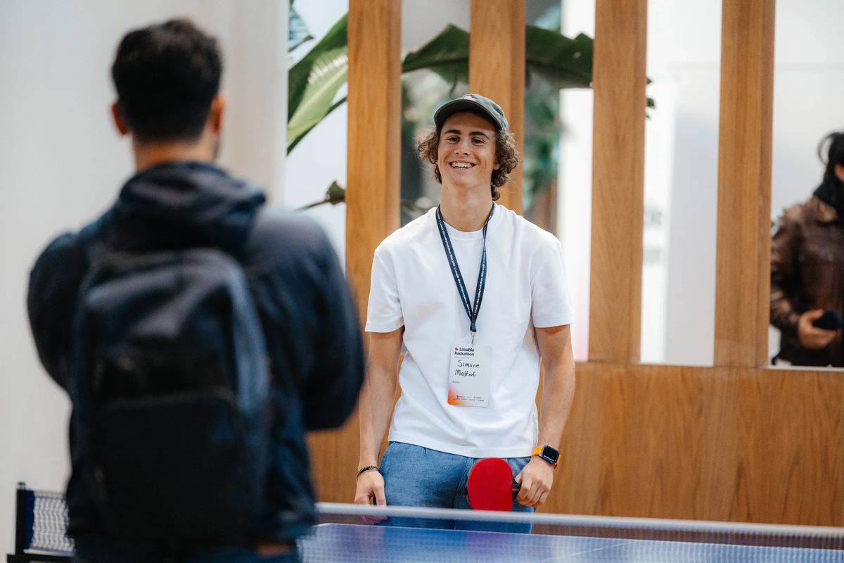 Ping pong during the break