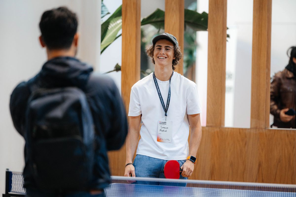 Ping pong during the break